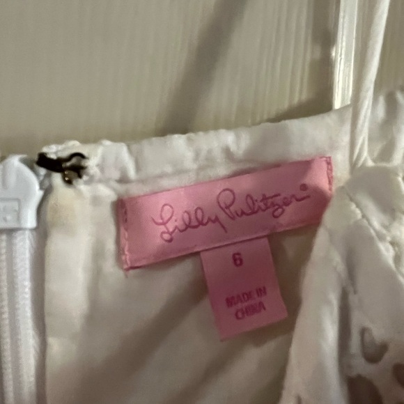 Lily Pulitzer white crochet lace cut out dress - Picture 2 of 3